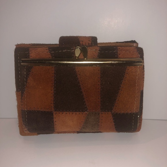 Vintage Suede cloth Wallet - Picture 2 of 5